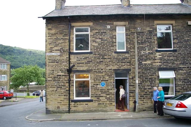 Ted Hughes - Birthplace of Ted Hughes. Former poet laureate Ted Hughes was born at 1 Aspinall Street, Mytholmroyd on 17 August 1930. Ted lived in the house until he was eight. At least eight of his po