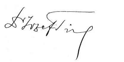 Jozef Tiso - Signature of Jozef Tiso, President of the Slovak State (1939-1945)