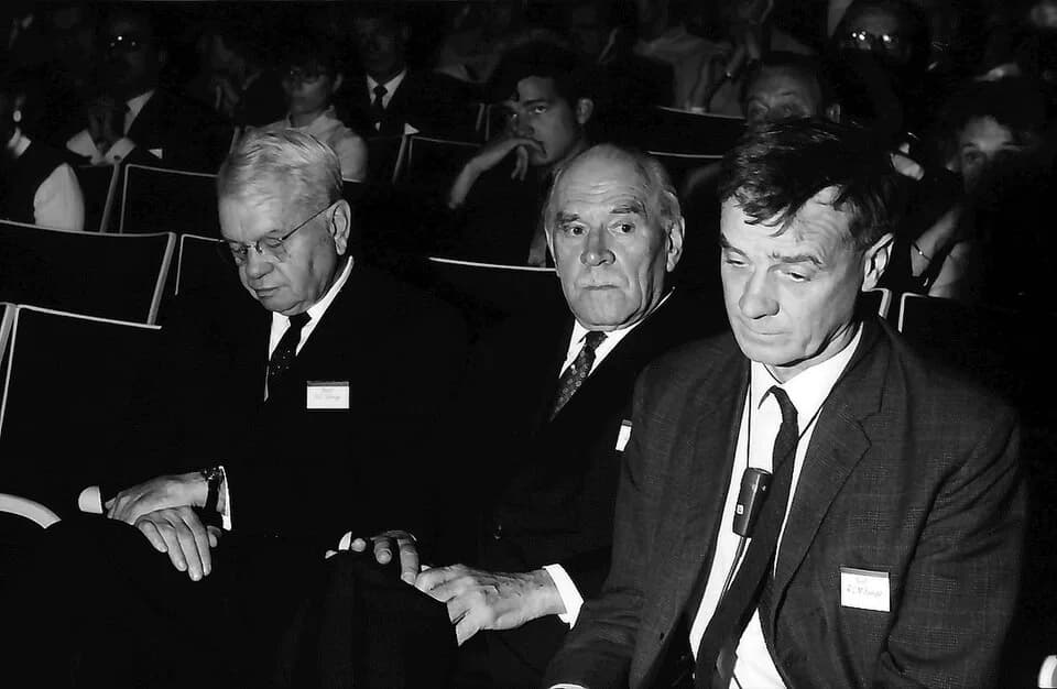 Ronald George Wreyford Norrish - 20. Tagung 1970 Chemiker; Maikäferrede: Harold C. Urey, Ronald G. Norrish, Richard L. M. Synge