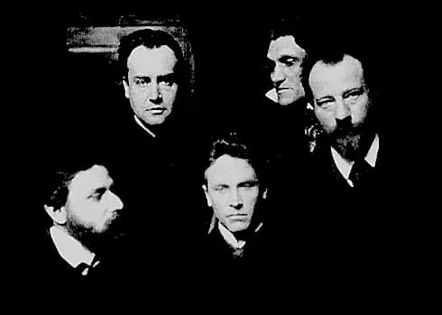 Stefan George - Karl Wolfskehl, Alfred Schuler, Ludwig Klages, Stefan George, Albert Verwey.