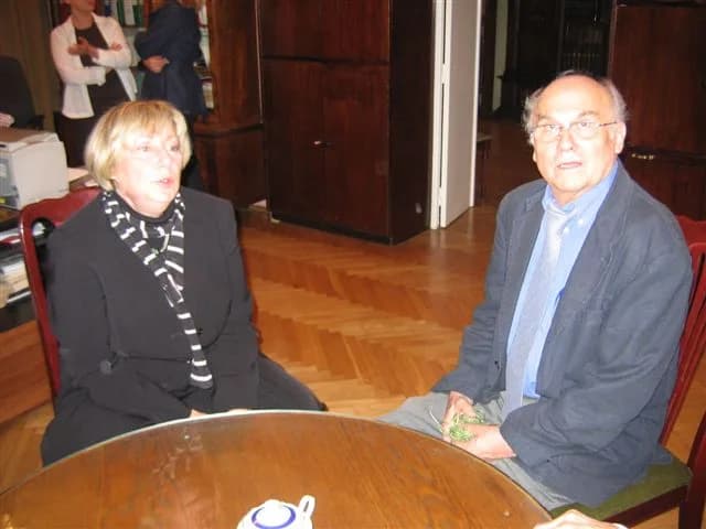 Ryszard Kapuściński - Ryszard Kapuściński (1932-2007), Polish writer and journalist and Ewa Lipska (b. 1945), Polish poet