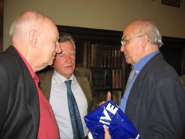 Ryszard Kapuściński - L-R: Jacek Bocheński (b. 1926) - a Polish writer, Tadeusz Drewnowski (1926-2018) - a Polish historian of literature and Ryszard Kapuściński (1932-2007) - a Polish writer and jour