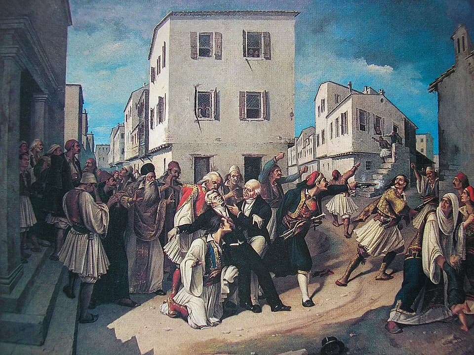 Ioannis Kapodistrias - Kapodistrias murder by Pachis.jpg