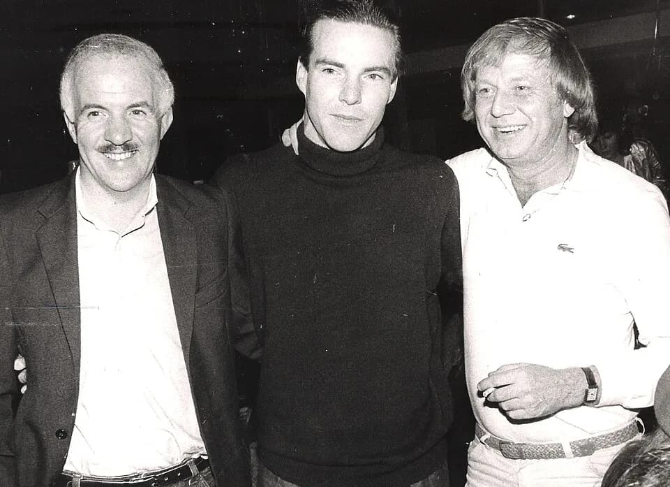 Wolfgang Petersen - Stanley O'Toole, Dennis Quaid, Wolfgang Petersen whilst working on Enemy Mine in 1984.