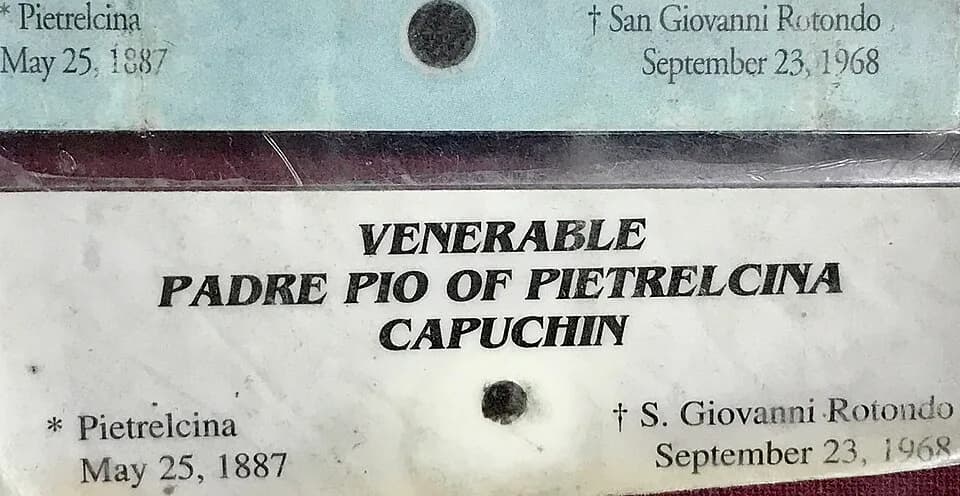 Padre Pio - Third Class cloth relic of Saint Pio