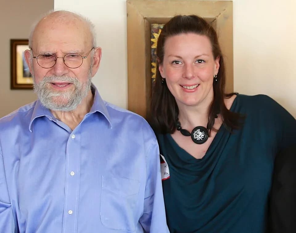 Oliver Sacks - Kim Weild with Oliver Sacks at a reception for A Kind of Alaska