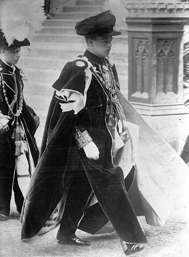 Manuel II of Portugal - Picture of King Manuel II of Portugal. Taken at St. George's Chapel, Windsor Castle, England, when he was invested with the Order of the Garter.