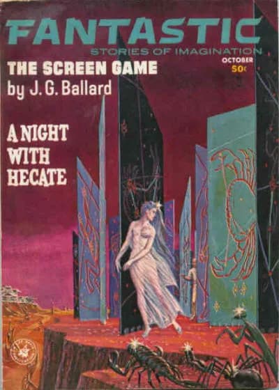 J. G. Ballard - Cover of Fantastic, October 1963