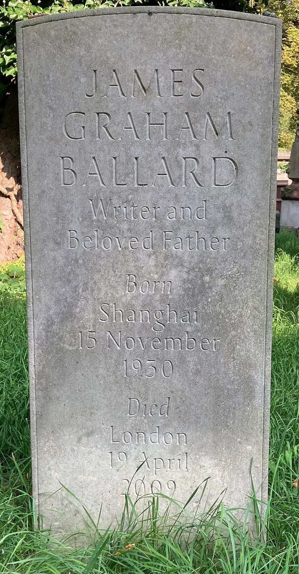 J. G. Ballard - Grave of J. G. Ballard in Kensal Green Cemetery