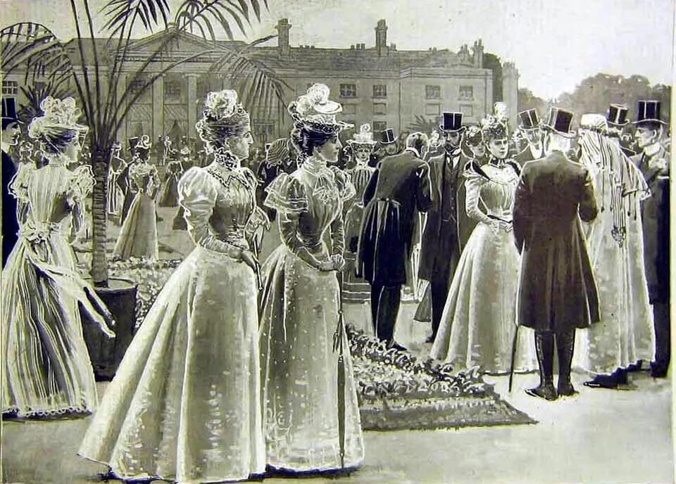 Mary of Teck - Garden party held at the Viceregal Lodge for the visit of the duke and duchess of York, Dublin 1897