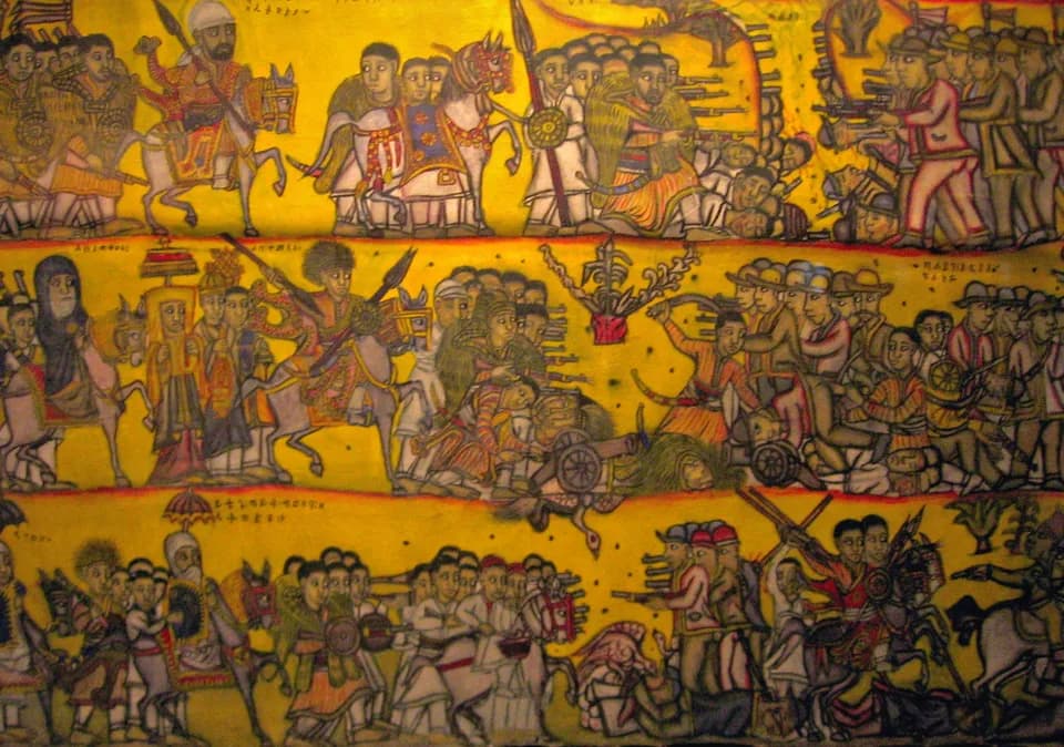 Menilek II - Derivate work from image on Commons