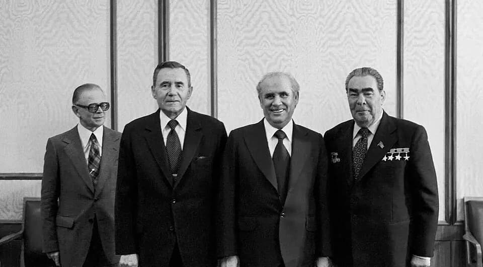Nur Muhammad Taraki - СССР. Москва. Генеральный секретарь ЦК КПСС, Председатель Президиума Верховного Совета СССР Леонид Ильич Брежнев, Генеральный секретарь ЦК Народно-демократической партии Афганист