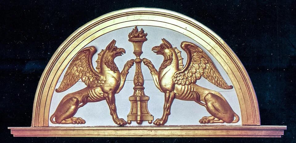 Charles XIII of Sweden - Rosersberg Castle - decoration above a door.jpg
