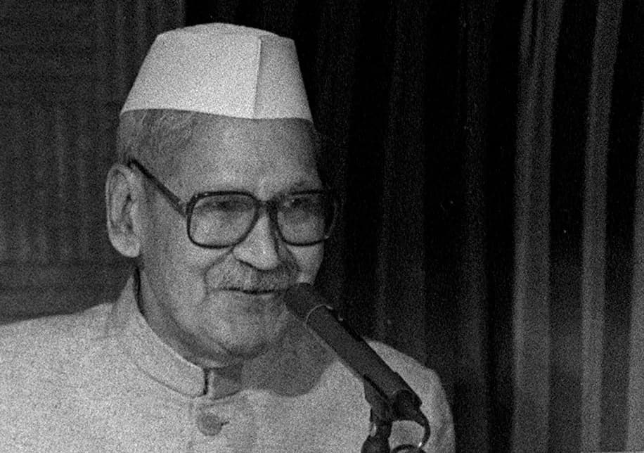 Shankar Dayal Sharma - Dr. Shankar Dayal Sharma was the ninth President of India serving from 1992 to 1997. This photograph was taken at Kolkata on traditional 35 mm film; the negative was scanned by 