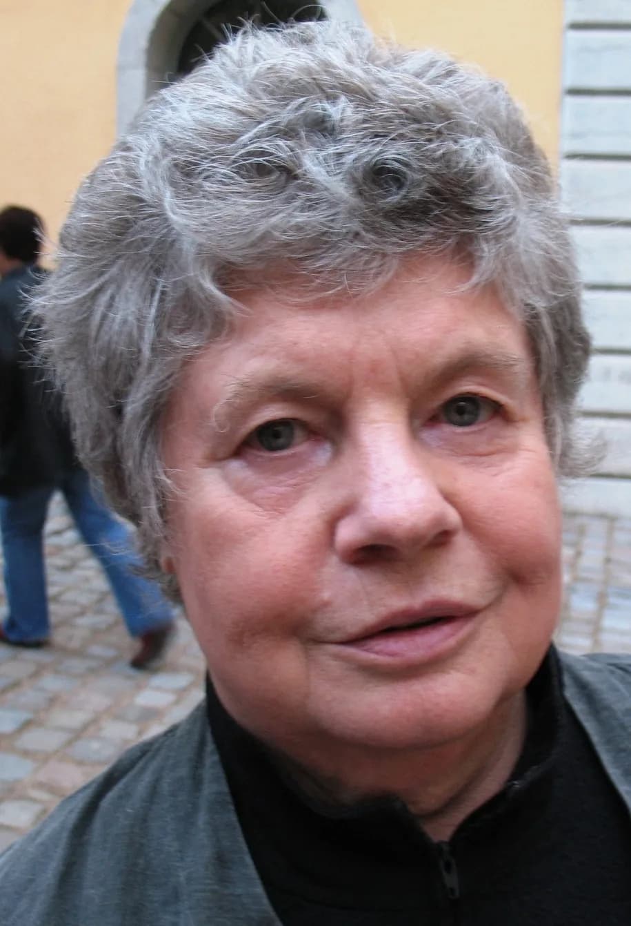 A. S. Byatt - This photograph was taken in Lyon, France, at the International Forum on the Novel.