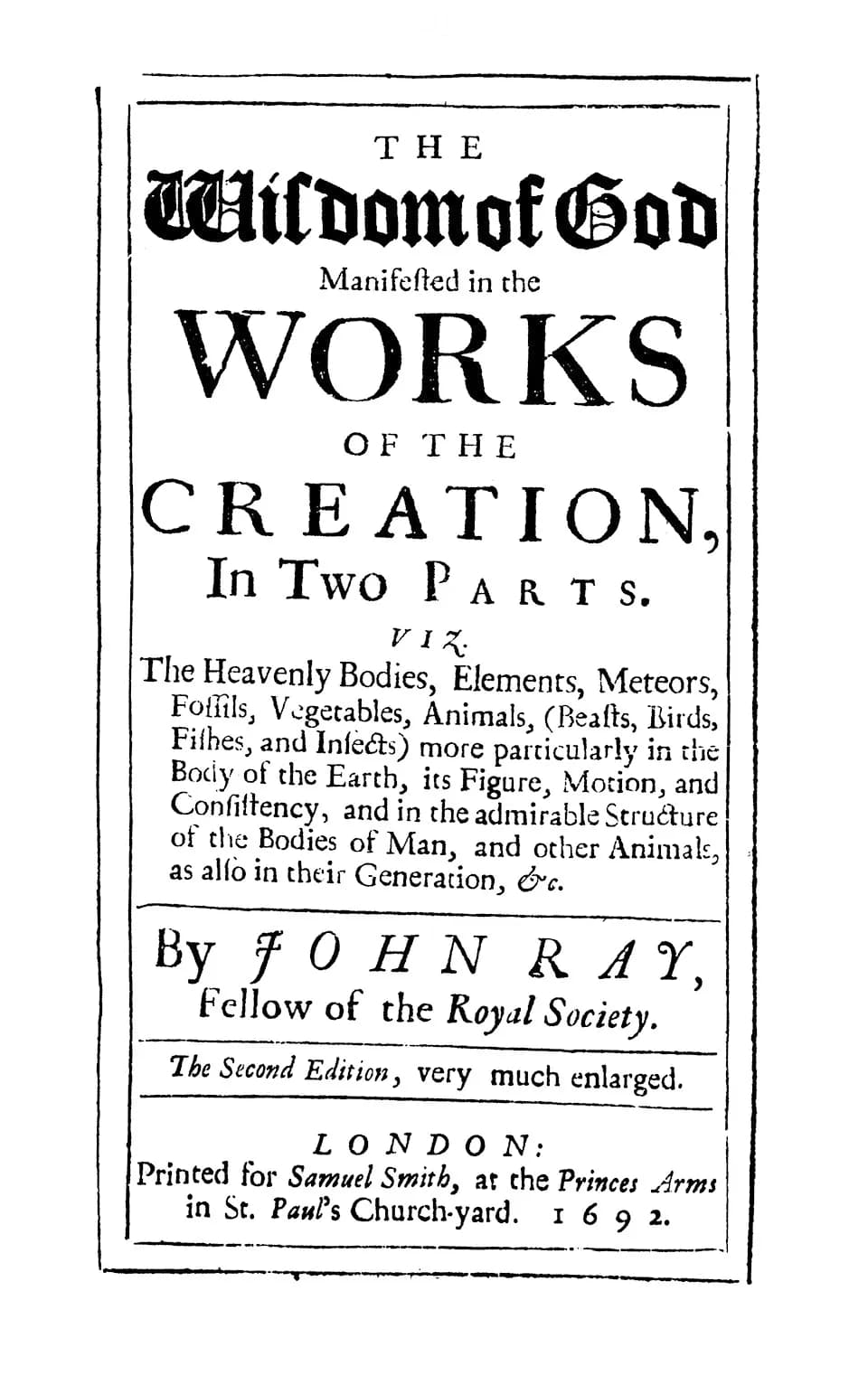 John Ray - John Ray Wisdom of God.jpg