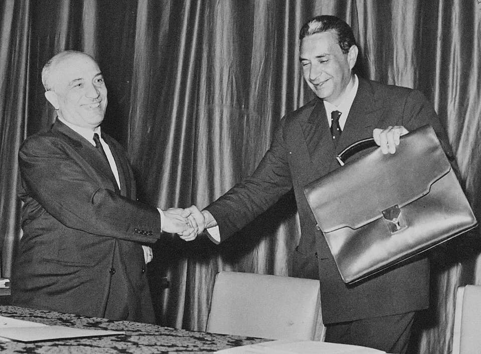 Amintore Fanfani - Aldo Moro e Amintore Fanfani