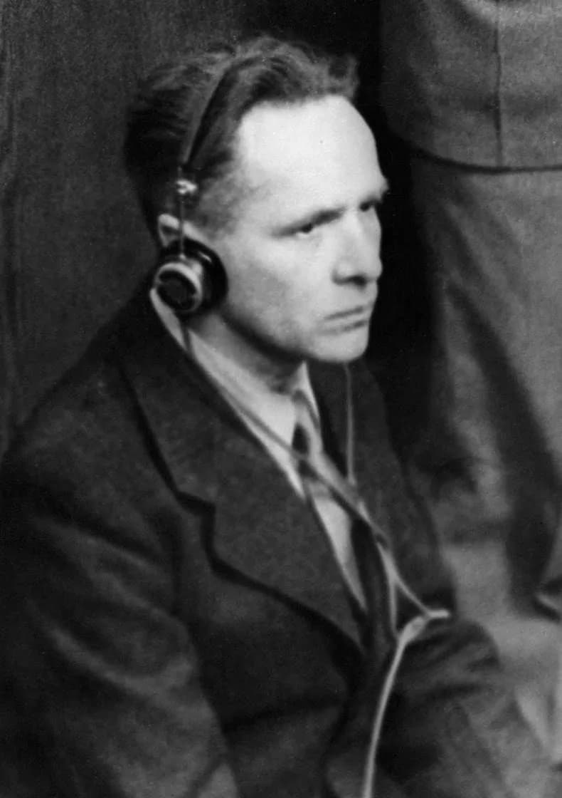 Rudolf Höss - Hoess in the Nuremberg trial.