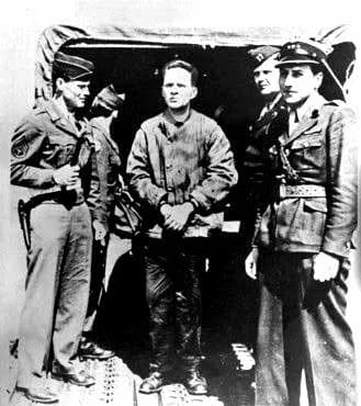 Rudolf Höss - Hoess after his capture by the allies.