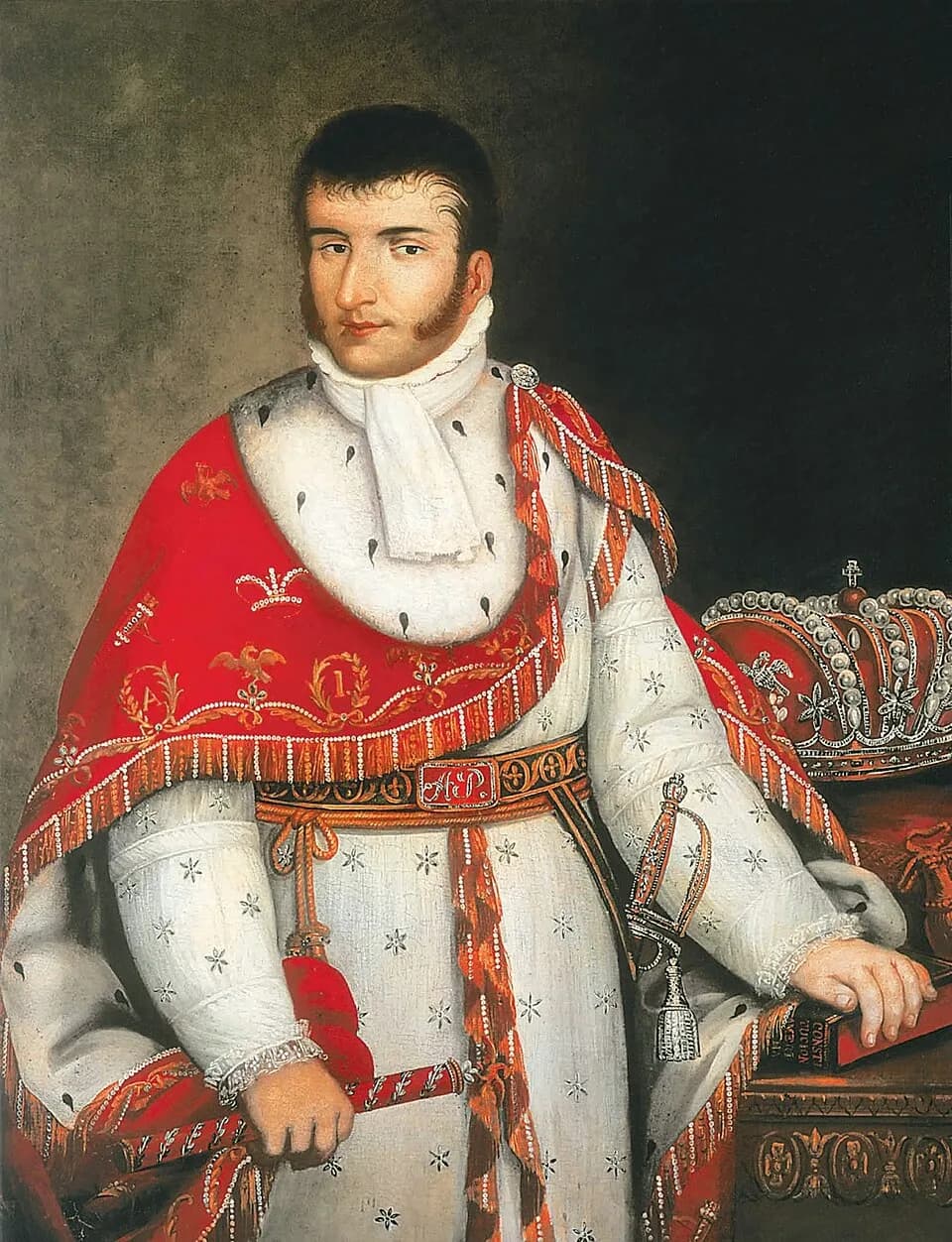 Agustín I of Mexico - A half-length portrait of Mexican Emperor Agustín I attributed to Josephus Arias Huerta.