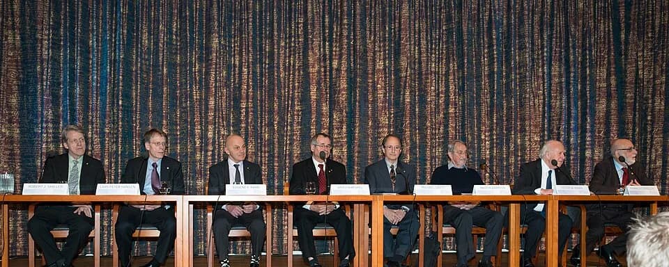 Martin Karplus - Nobel Laureates 2013 press conference at the Royal Swedish Academy of Sciences in December 2013