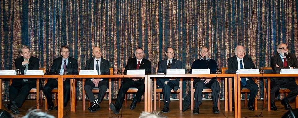 Martin Karplus - Nobel Laureates 2013 press conference at the Royal Swedish Academy of Sciences in December 2013