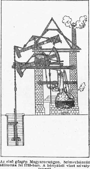 Thomas Newcomen - First steam engine in the Kingdom of Hungary,Banská Štiavnica, 1733