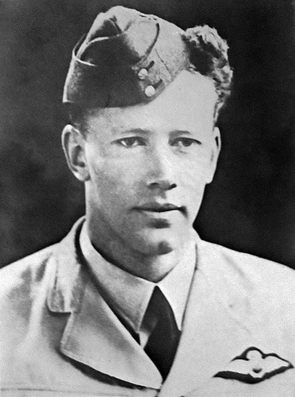 Ian Douglas Smith - Flight Lieutenant Ian Smith of the Royal Air Force, pictured circa 1942, during his service in the Second World War. Smith was later Prime Minister of Rhodesia between 1964 and 197
