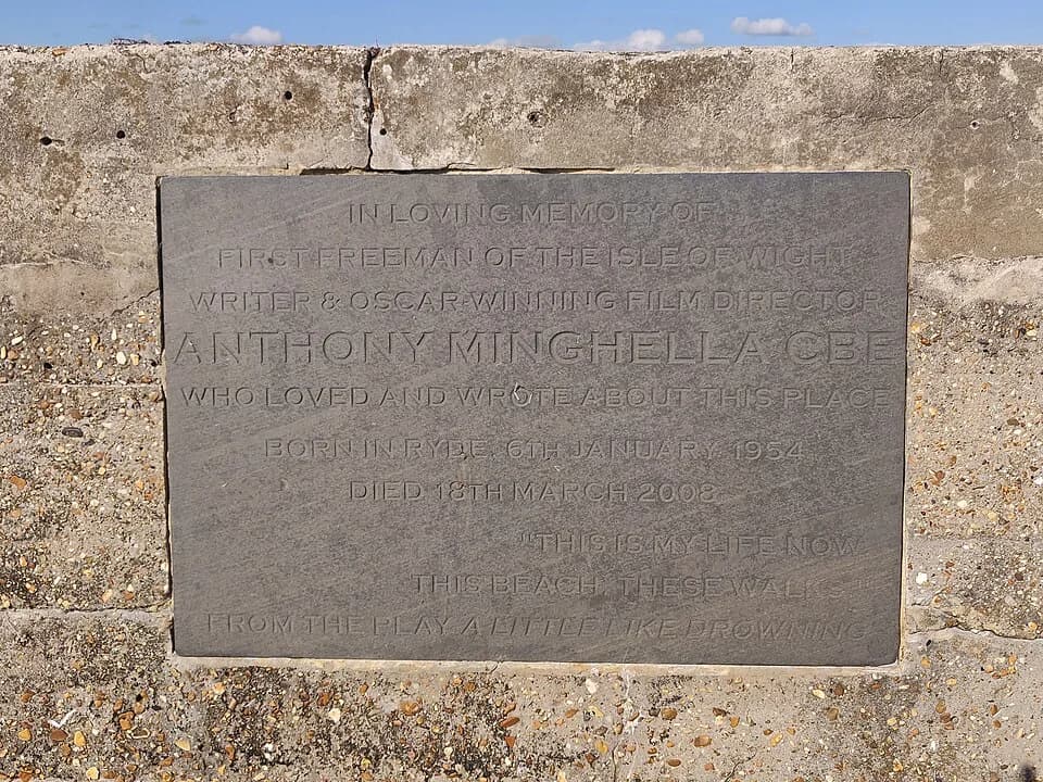 Anthony Minghella - Memorial to Anthony Minghella, Ryde