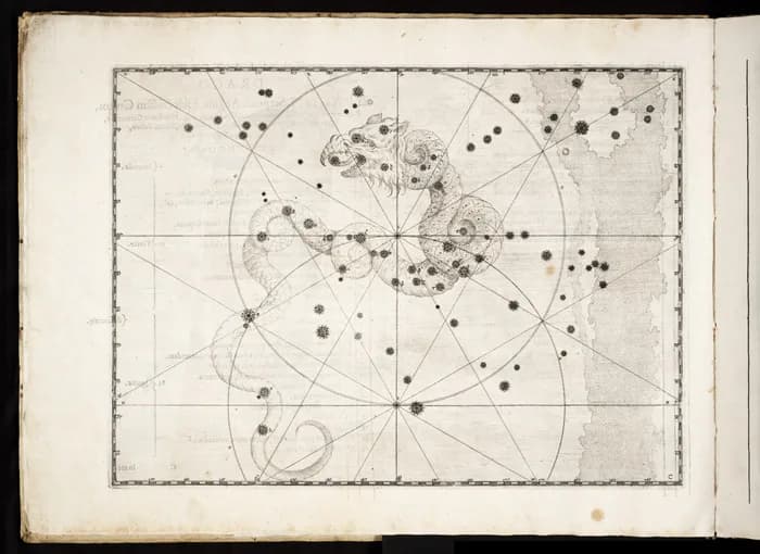 Johann Bayer - La constelacion de Draco en Uranometria