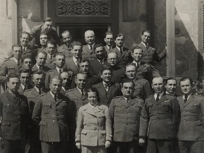 Sabiha Gökçen - Sabiha Gökçen and her colleagues
