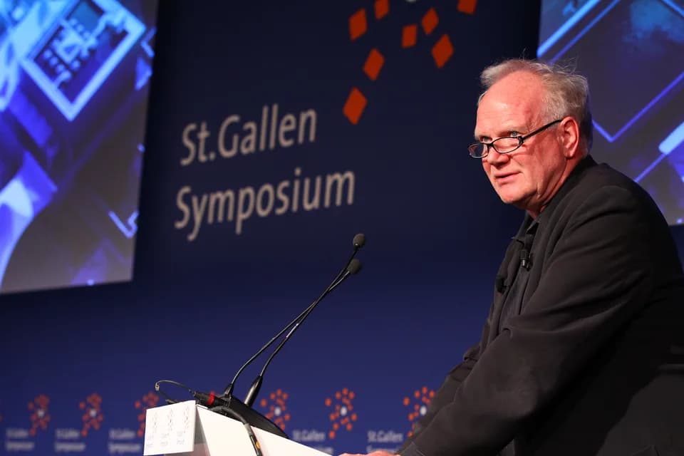 Ulrich Beck - Ulrich Beck in May 2012 in a One on One with Stephen Sackur at the 42. St. Gallen Symposium at the University of St. Gallen.