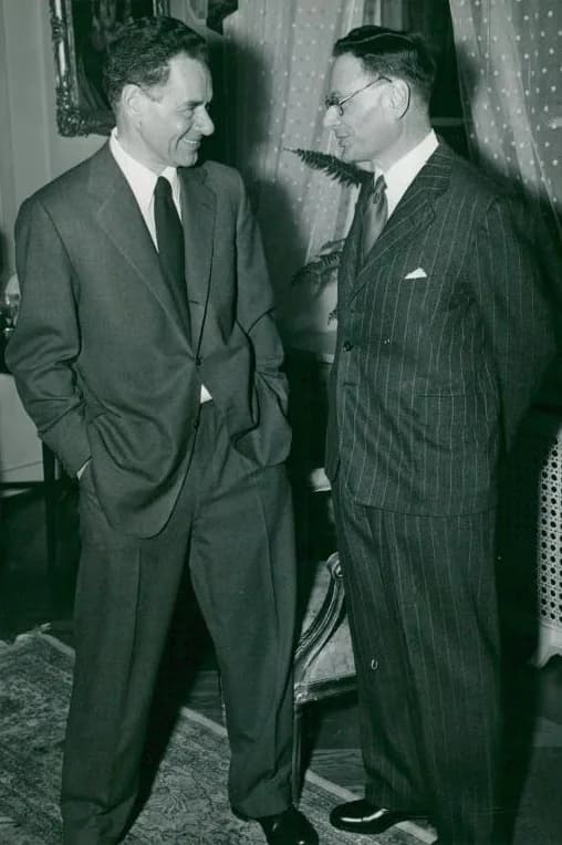 Fritz Albert Lipmann - Reception for the Nobel Prize Awards in 1953. Hans Adolf Krebs and Fritz Albert