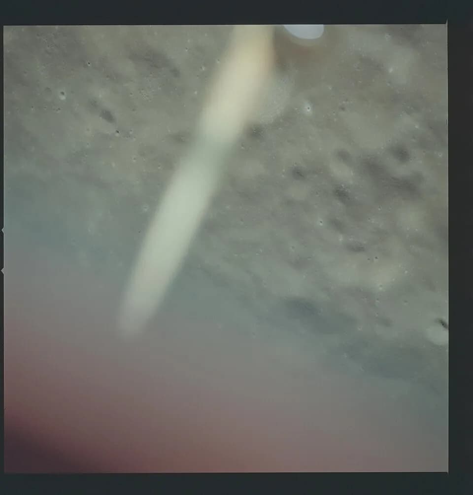 Fritz Zwicky - Apollo 17 Hasselblad image from film magazine 149/KK - Lunar Orbit, LM Rendezvous