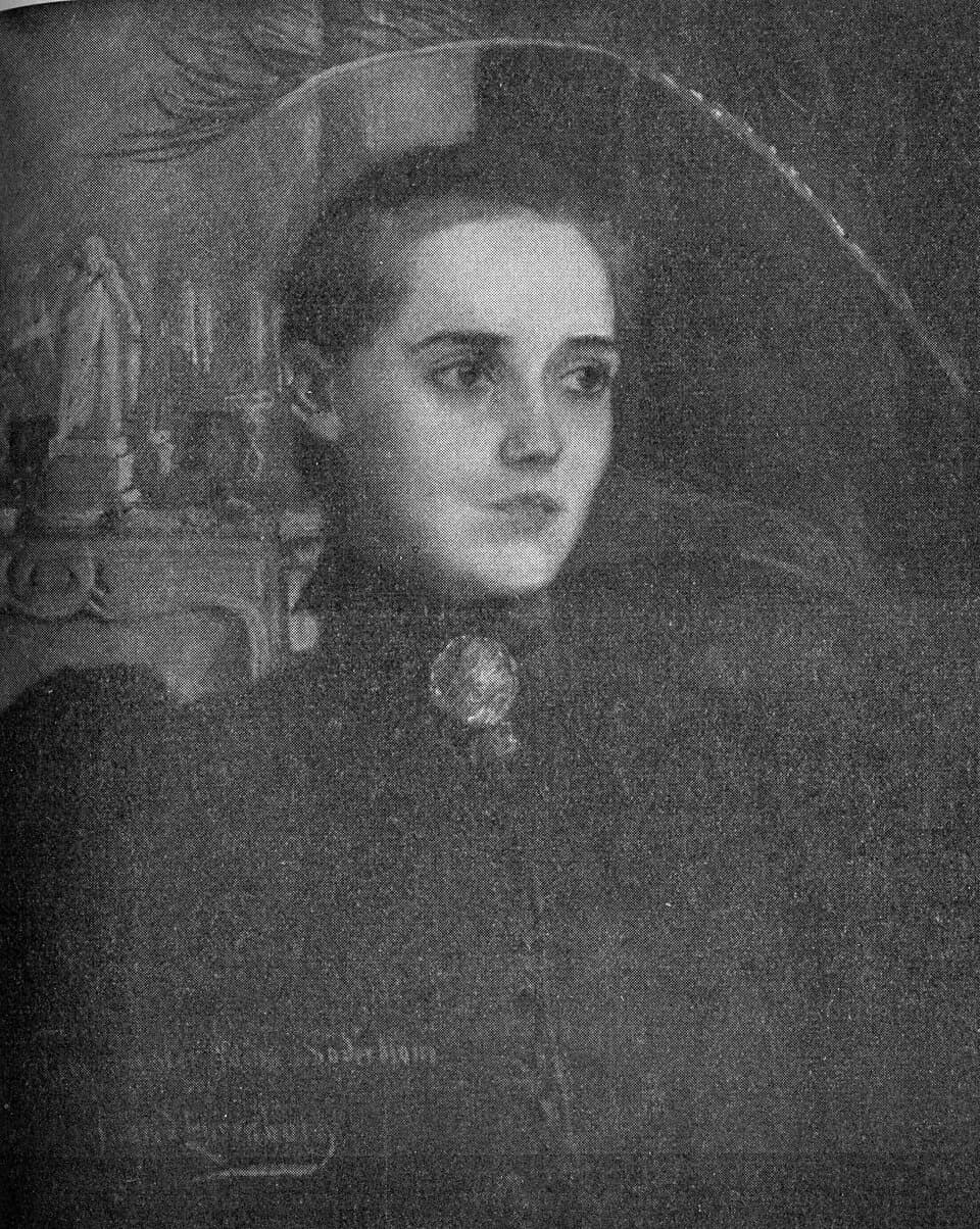 Nathan Söderblom - Anna Söderblom, the wife of Swedish Arch Bishop Nathan Söderblom, in Paris in 1894. Oil painting by Ingrid Ehrenborg.