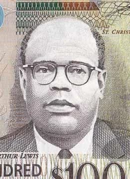 Arthur Lewis - sto výchorokaribských dolarů (bankovka)