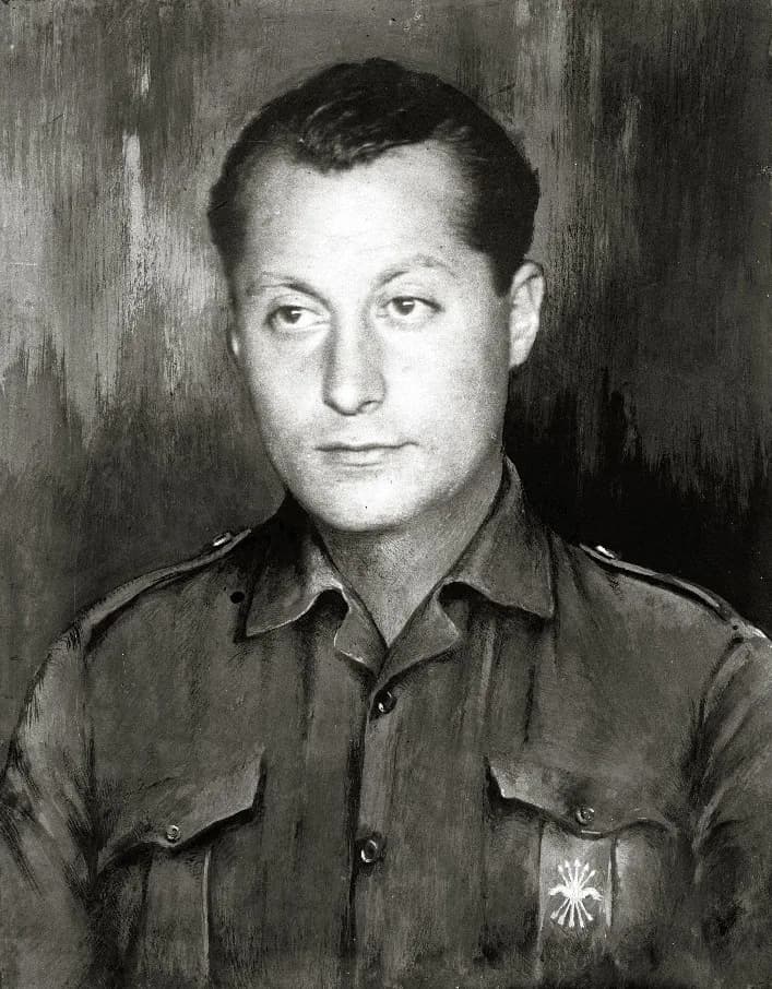 José Antonio Primo de Rivera - Negativo en blanco y negro. Gelatino Bromuro.