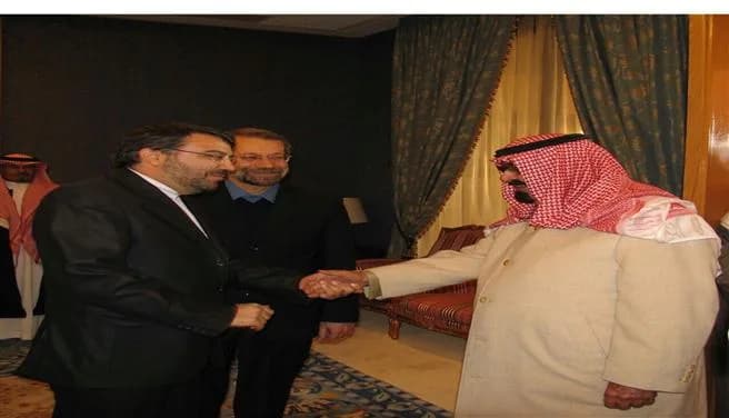 Ali Larijani - دیدار با شاه سابق عربستان (ملک عبدالله) به اتفاق دکتر لاریجانی