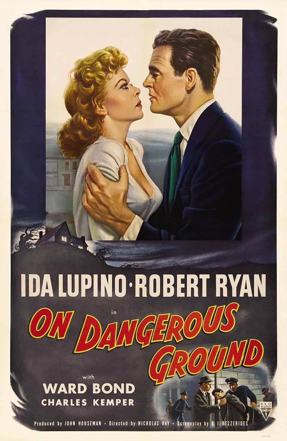 Ida Lupino - Film poster for On Dangerous Ground