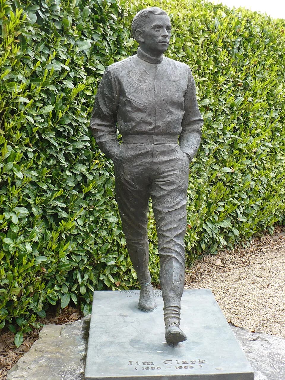 Jim Clark - Statue of Jim Clark at Mallory Park.