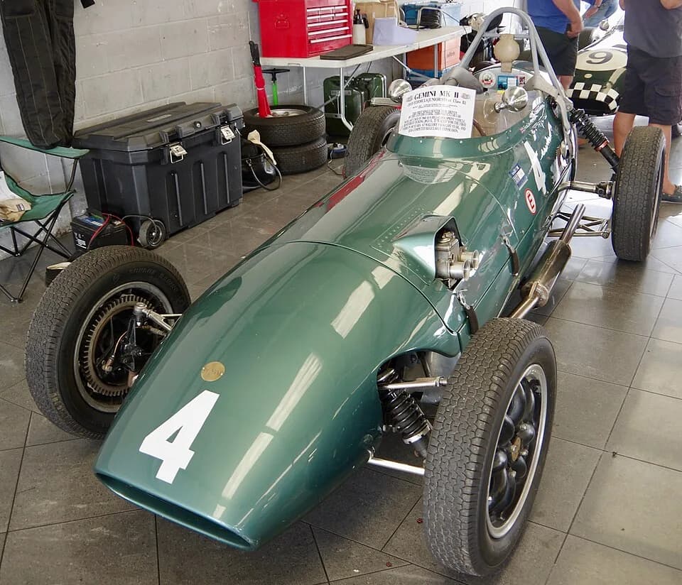 Jim Clark - Gemini Mk 2 2018 Silverstone Classic. This was the first single seater car to be driven by Jim Clark.