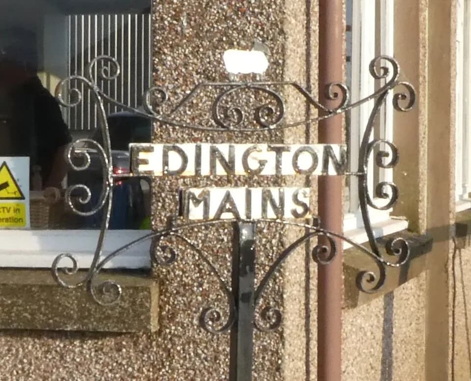 Jim Clark - Edington Mains sign