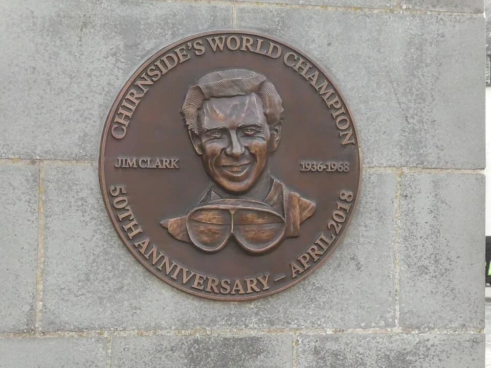 Jim Clark - Jim Clark clock plaque