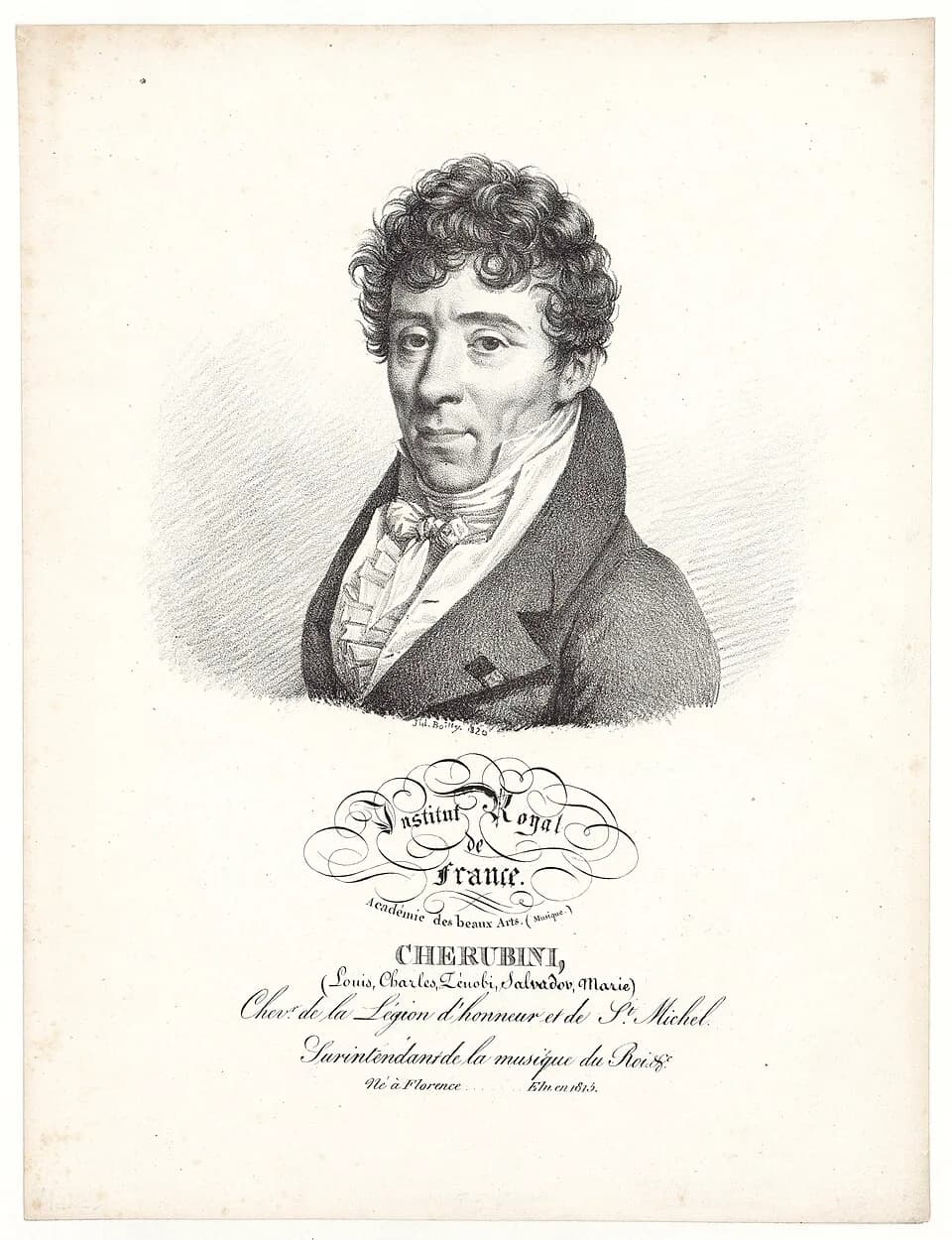 Luigi Cherubini - Luigi Cherubini (1760-1842) Institut Royal de France, Académie des Beaux Arts (musique)