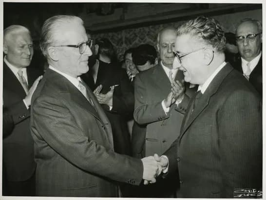 Giovanni Gronchi - Auguri della Camera al Capo dello Stato Giovanni Gronchi