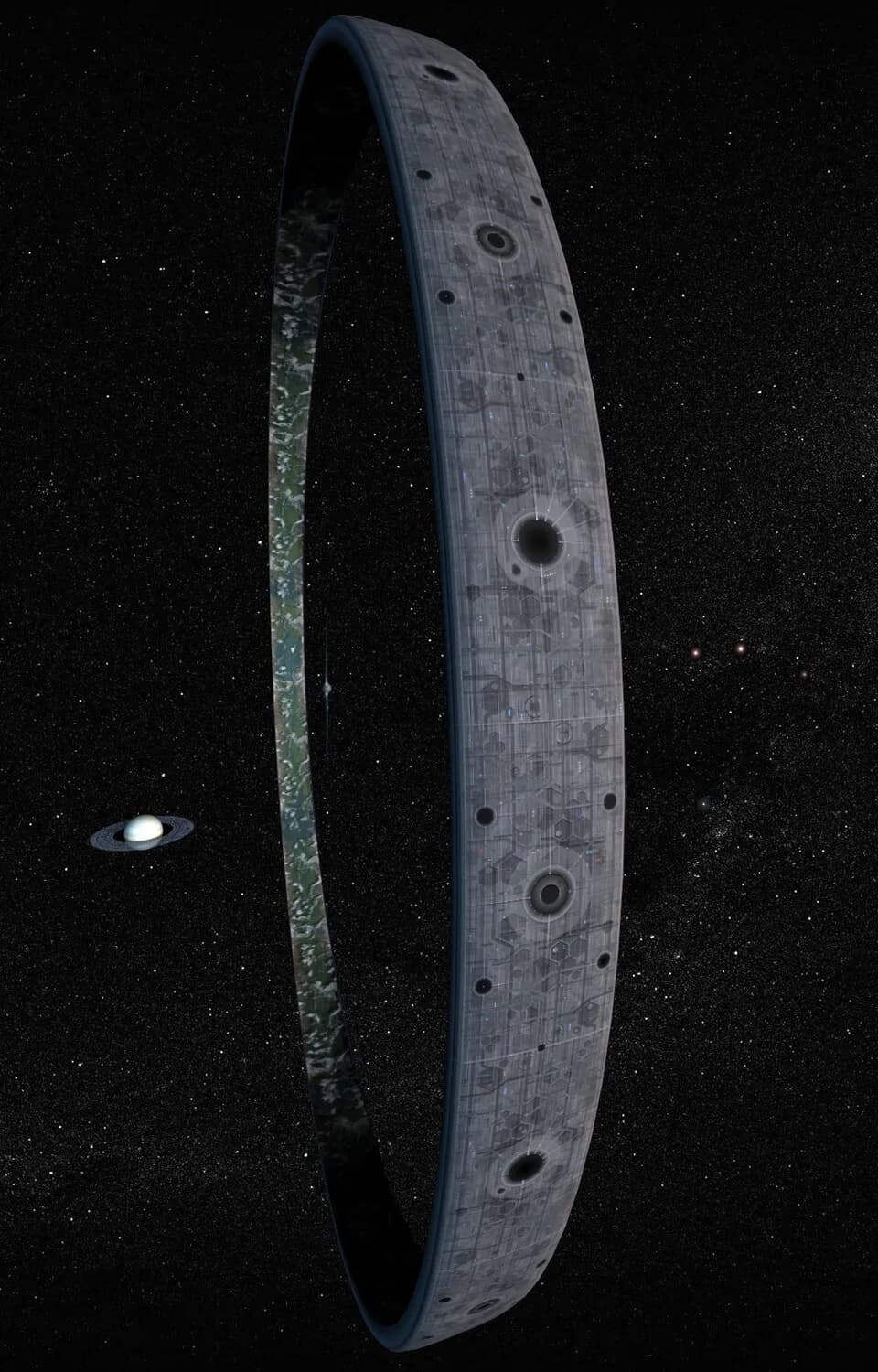 Iain Banks - A 3D model of a Culture's orbital