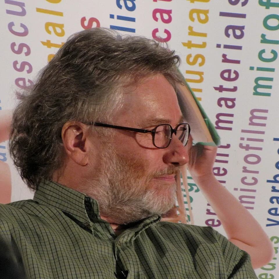 Iain Banks - This was taken at an evening's interview with Iain at the Edinburgh Central Library.