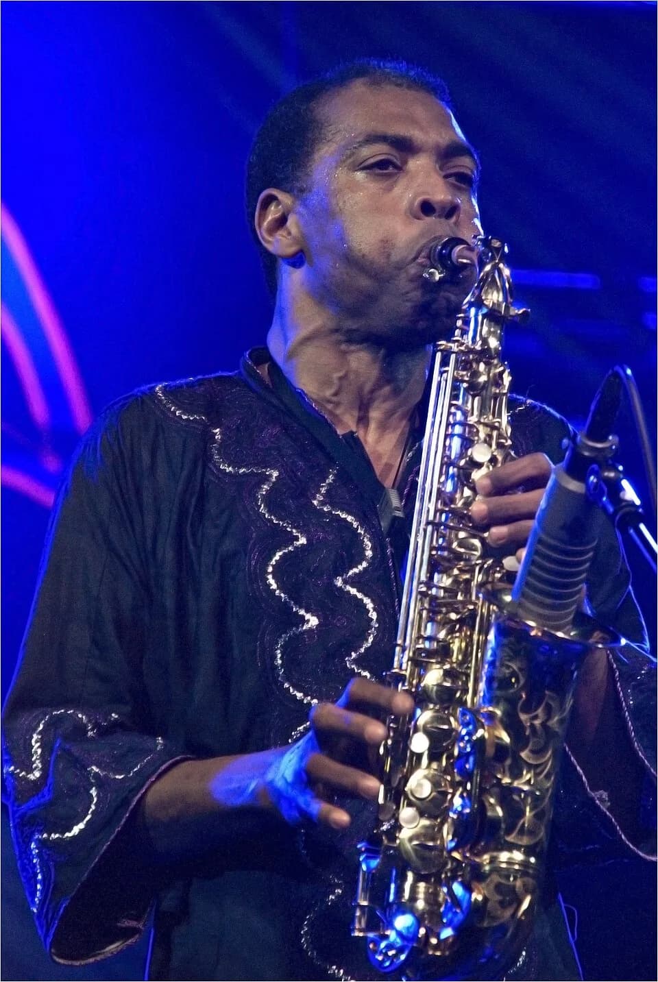 Fela Kuti - Femi Kuti es el primogénito de Fela Anikulapo-Kuti creador del afrobeat. Ha sido todo un placer poder verle en directo y tan cerca.
Femi Kuti is the eldest son of Fela Anikulapo-Kuti pione