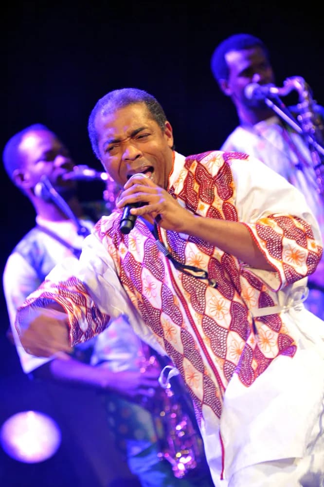 Fela Kuti - Nigerian showman Femi Kuti performing in Warszawa, Poland during CrosCultureFestival on September 25, 2011.