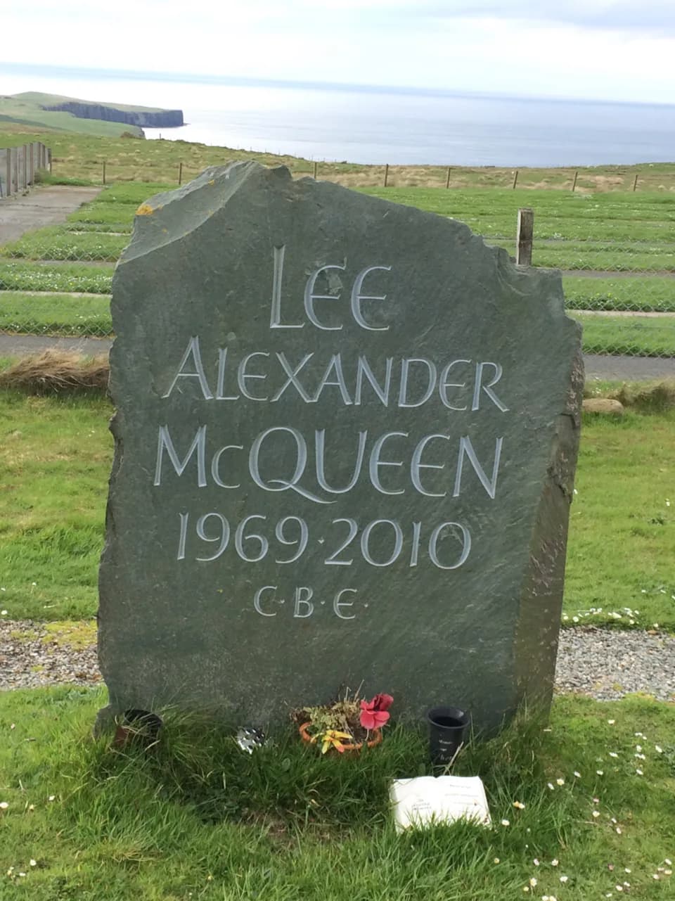 Alexander McQueen - Lee Alexander McQueen Headstone, Kilmuir, Isle of Skye.